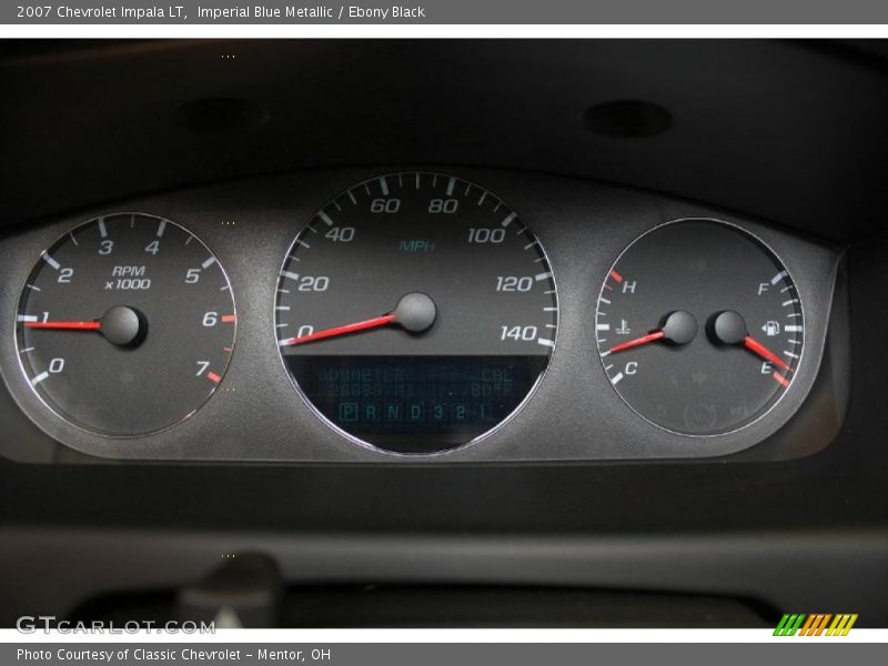 Imperial Blue Metallic / Ebony Black 2007 Chevrolet Impala LT