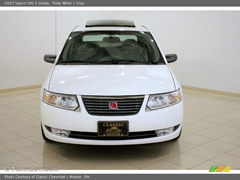 Polar White / Gray 2007 Saturn ION 3 Sedan