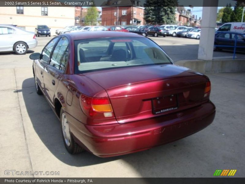 Cranberry / Tan 2002 Saturn S Series SL1 Sedan