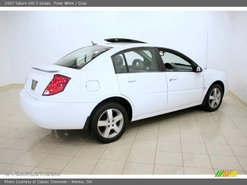 Polar White / Gray 2007 Saturn ION 3 Sedan