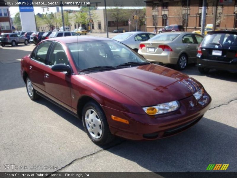 Cranberry / Tan 2002 Saturn S Series SL1 Sedan