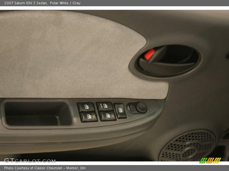 Polar White / Gray 2007 Saturn ION 3 Sedan