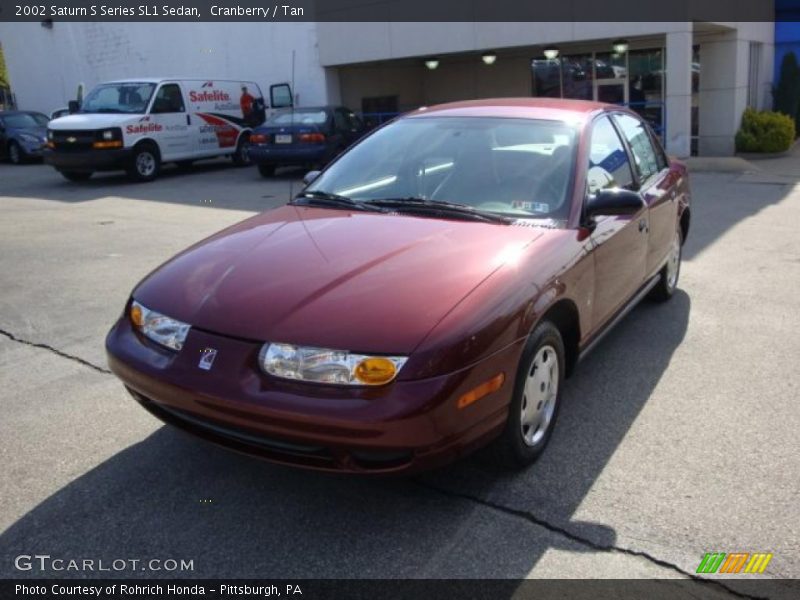 Cranberry / Tan 2002 Saturn S Series SL1 Sedan