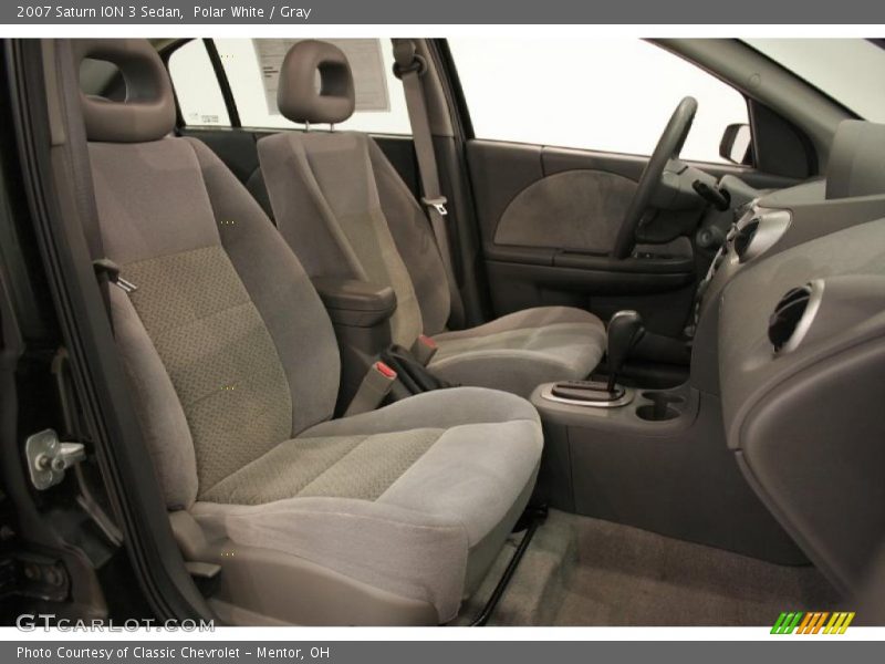 Polar White / Gray 2007 Saturn ION 3 Sedan