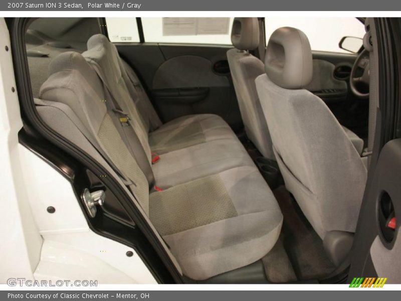 Polar White / Gray 2007 Saturn ION 3 Sedan