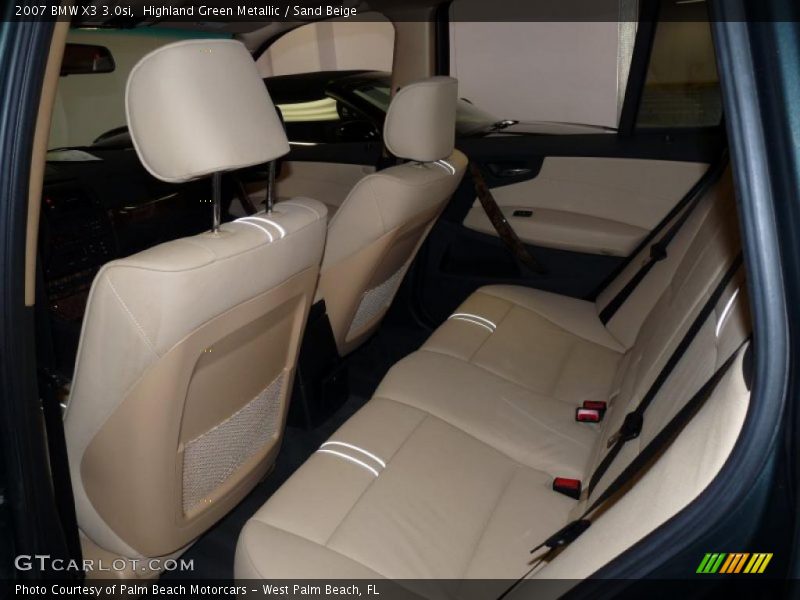 Highland Green Metallic / Sand Beige 2007 BMW X3 3.0si