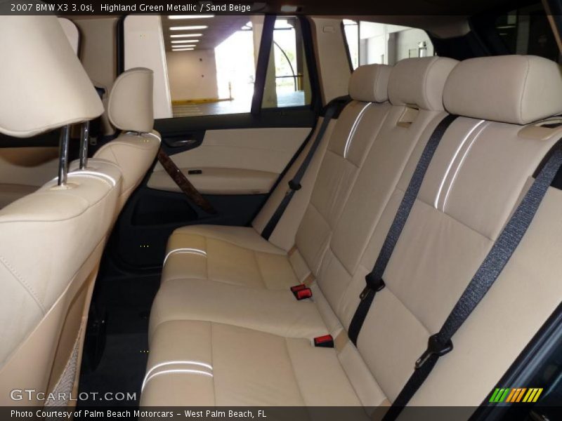 Highland Green Metallic / Sand Beige 2007 BMW X3 3.0si