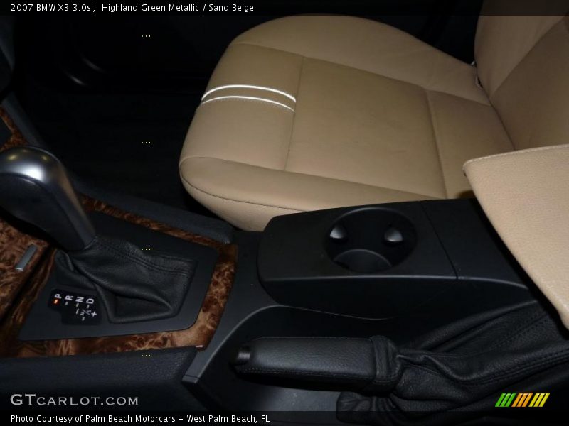 Highland Green Metallic / Sand Beige 2007 BMW X3 3.0si