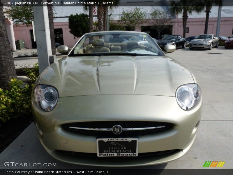 Winter Gold Metallic / Caramel 2007 Jaguar XK XK8 Convertible