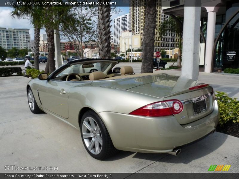 Winter Gold Metallic / Caramel 2007 Jaguar XK XK8 Convertible