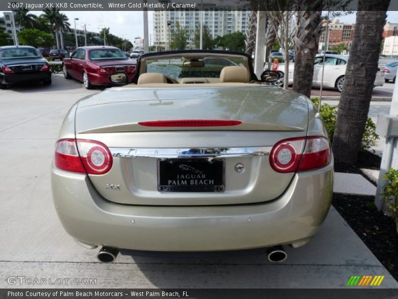 Winter Gold Metallic / Caramel 2007 Jaguar XK XK8 Convertible