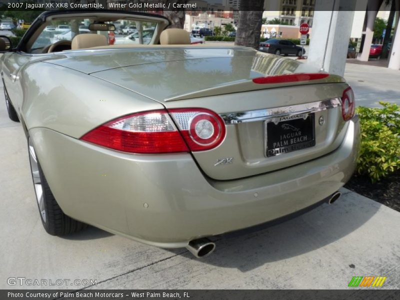 Winter Gold Metallic / Caramel 2007 Jaguar XK XK8 Convertible