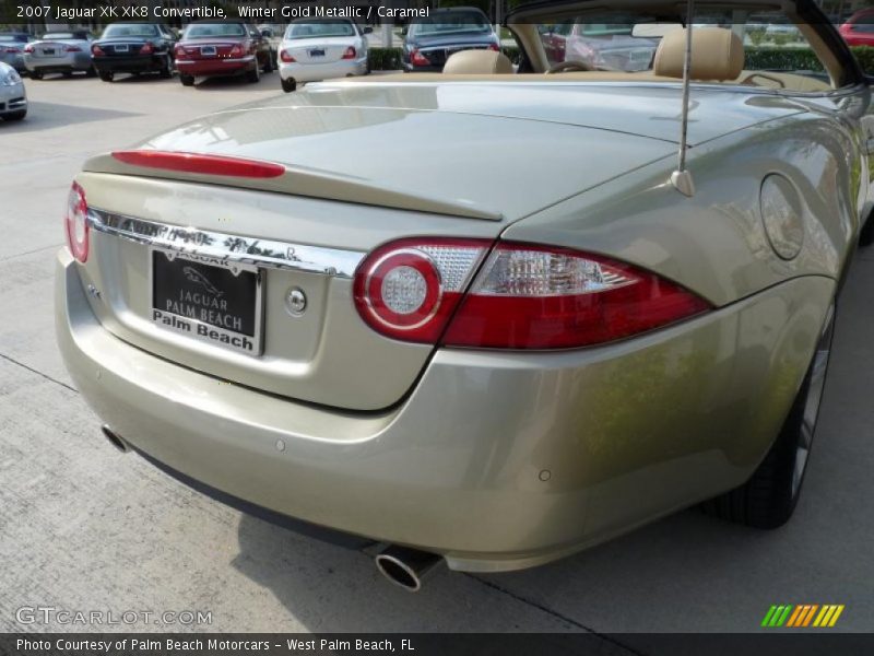 Winter Gold Metallic / Caramel 2007 Jaguar XK XK8 Convertible