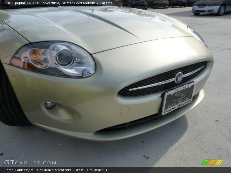 Winter Gold Metallic / Caramel 2007 Jaguar XK XK8 Convertible