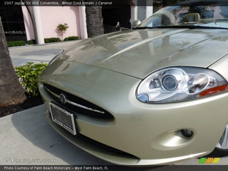 Winter Gold Metallic / Caramel 2007 Jaguar XK XK8 Convertible