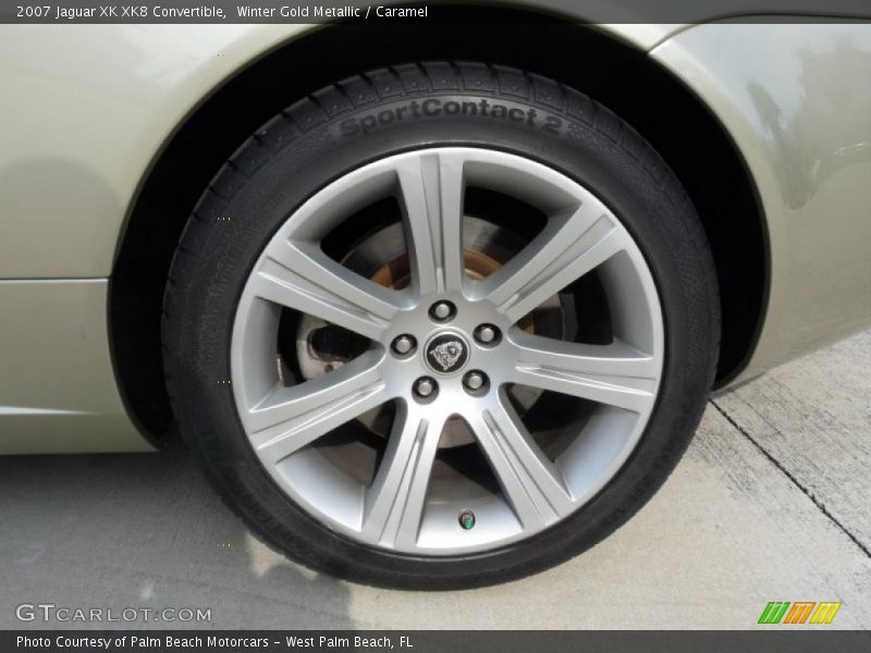 Winter Gold Metallic / Caramel 2007 Jaguar XK XK8 Convertible