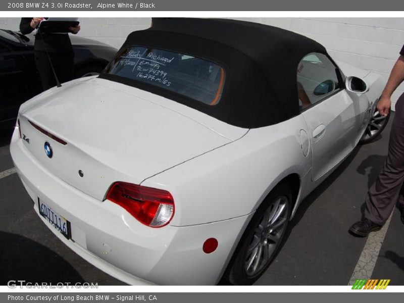 Alpine White / Black 2008 BMW Z4 3.0i Roadster