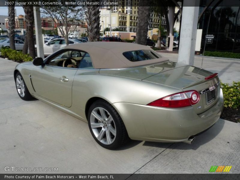 Winter Gold Metallic / Caramel 2007 Jaguar XK XK8 Convertible