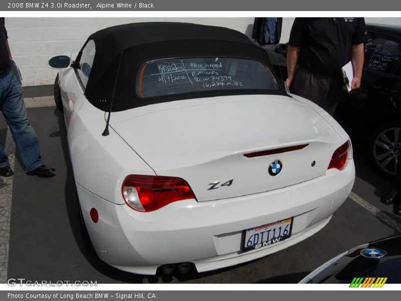 Alpine White / Black 2008 BMW Z4 3.0i Roadster