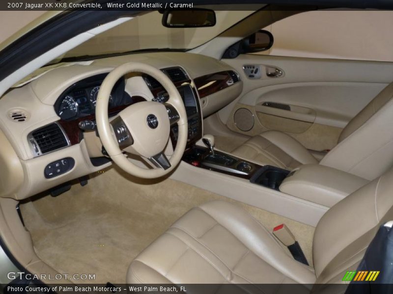 Winter Gold Metallic / Caramel 2007 Jaguar XK XK8 Convertible