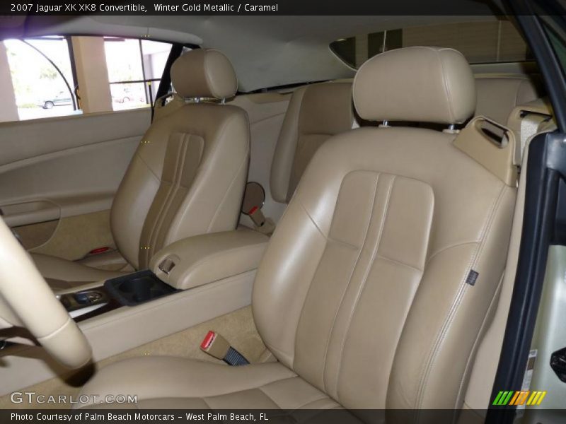 Winter Gold Metallic / Caramel 2007 Jaguar XK XK8 Convertible