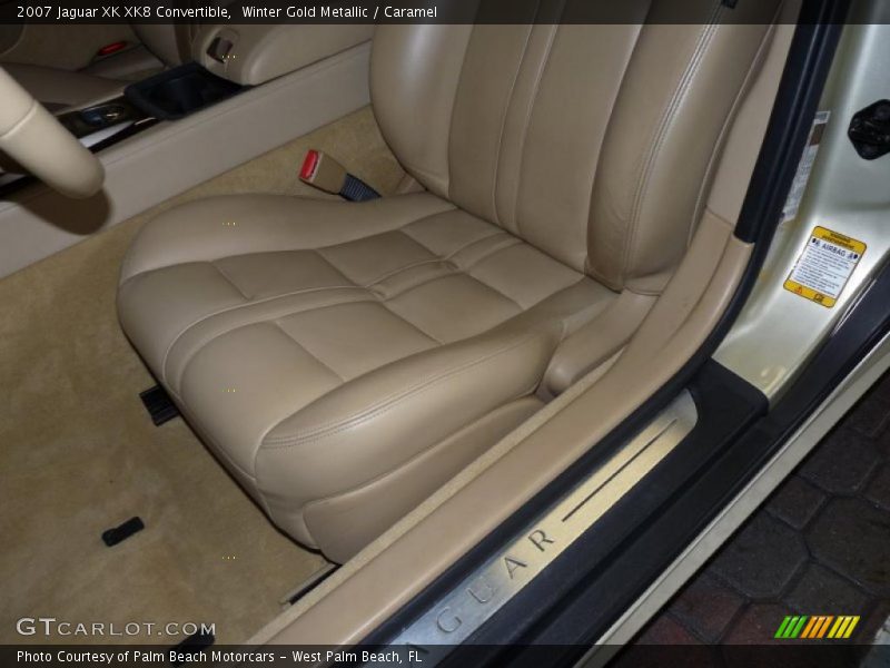 Winter Gold Metallic / Caramel 2007 Jaguar XK XK8 Convertible
