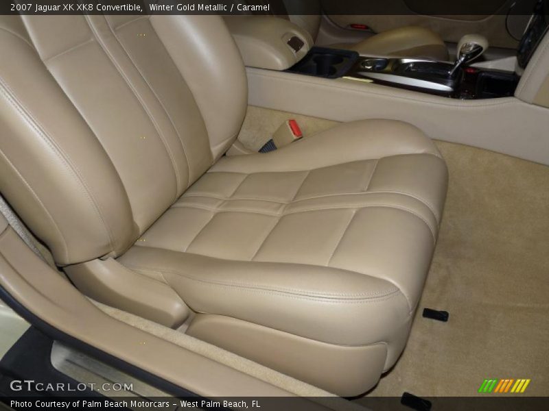 Winter Gold Metallic / Caramel 2007 Jaguar XK XK8 Convertible