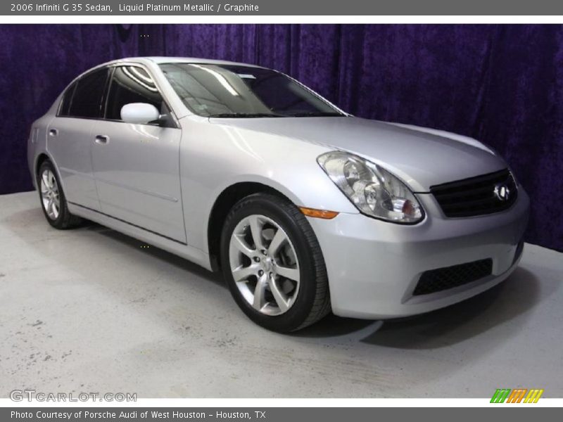 Liquid Platinum Metallic / Graphite 2006 Infiniti G 35 Sedan