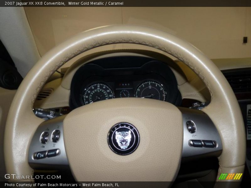 Winter Gold Metallic / Caramel 2007 Jaguar XK XK8 Convertible