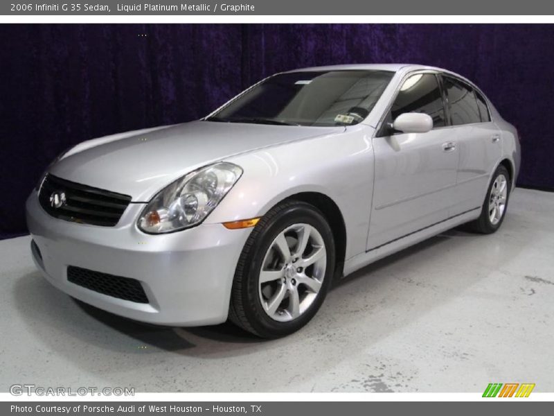 Liquid Platinum Metallic / Graphite 2006 Infiniti G 35 Sedan