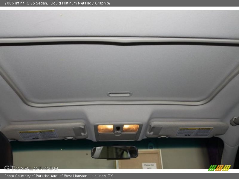 Liquid Platinum Metallic / Graphite 2006 Infiniti G 35 Sedan