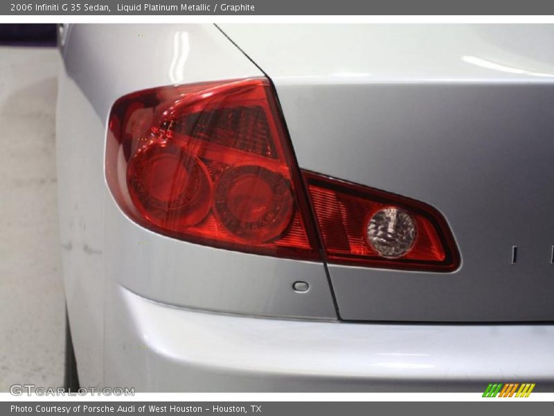 Liquid Platinum Metallic / Graphite 2006 Infiniti G 35 Sedan