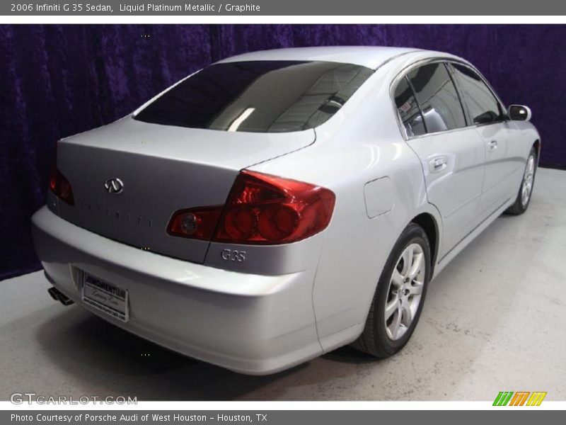 Liquid Platinum Metallic / Graphite 2006 Infiniti G 35 Sedan