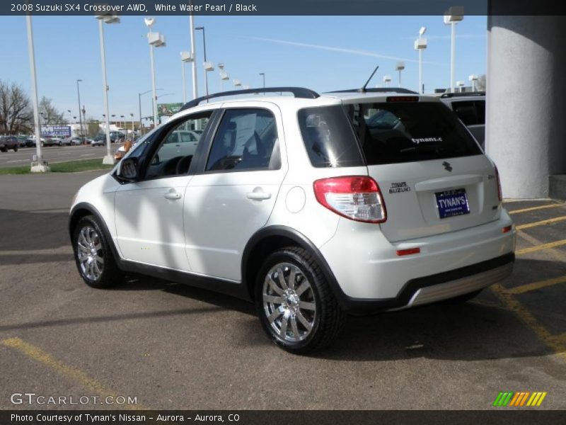 White Water Pearl / Black 2008 Suzuki SX4 Crossover AWD