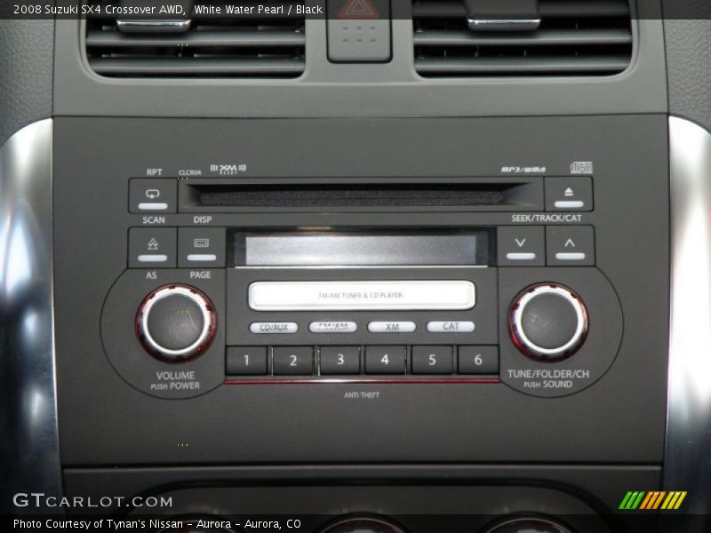 White Water Pearl / Black 2008 Suzuki SX4 Crossover AWD