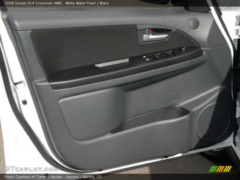 White Water Pearl / Black 2008 Suzuki SX4 Crossover AWD