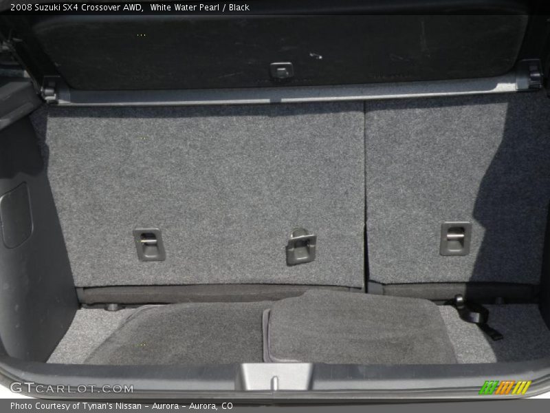 White Water Pearl / Black 2008 Suzuki SX4 Crossover AWD