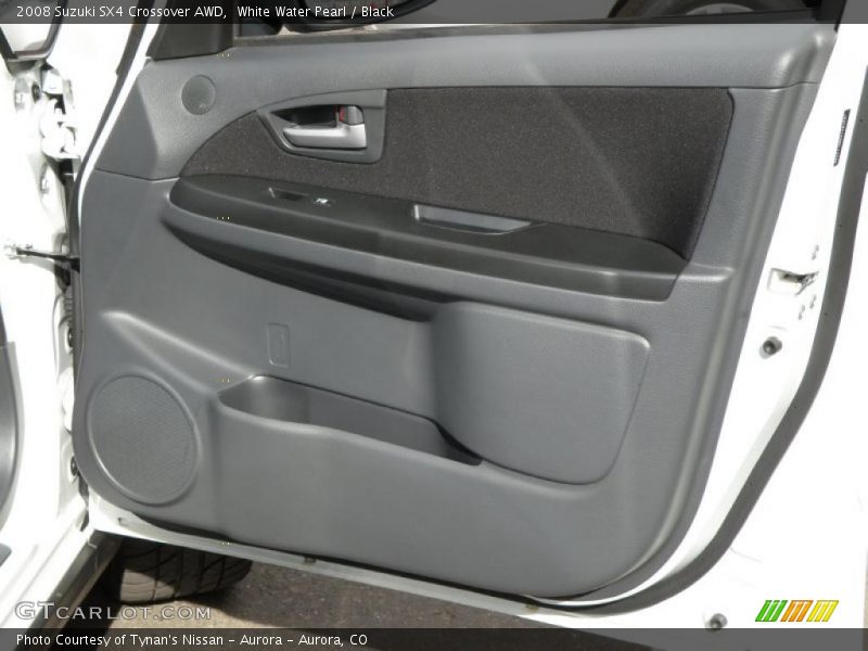 White Water Pearl / Black 2008 Suzuki SX4 Crossover AWD