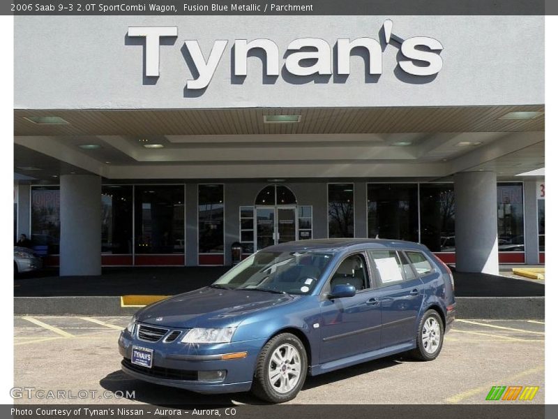 Fusion Blue Metallic / Parchment 2006 Saab 9-3 2.0T SportCombi Wagon