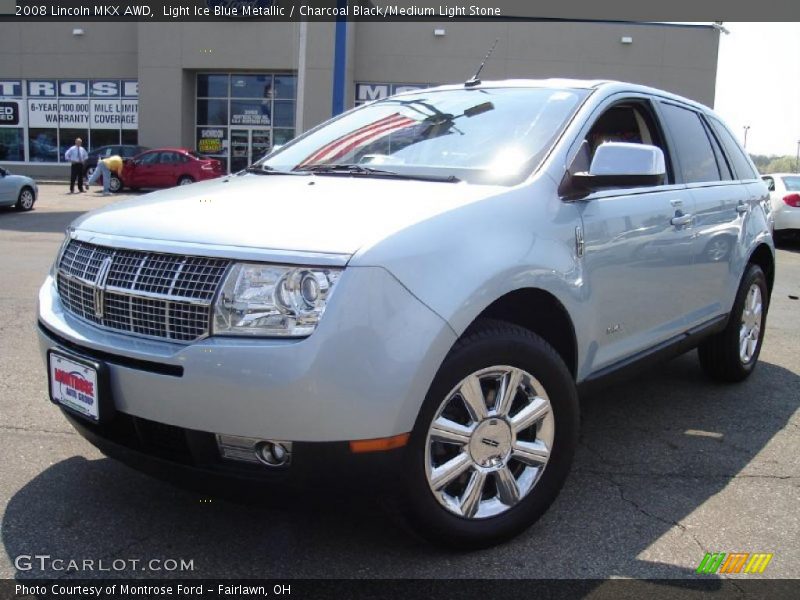 Light Ice Blue Metallic / Charcoal Black/Medium Light Stone 2008 Lincoln MKX AWD