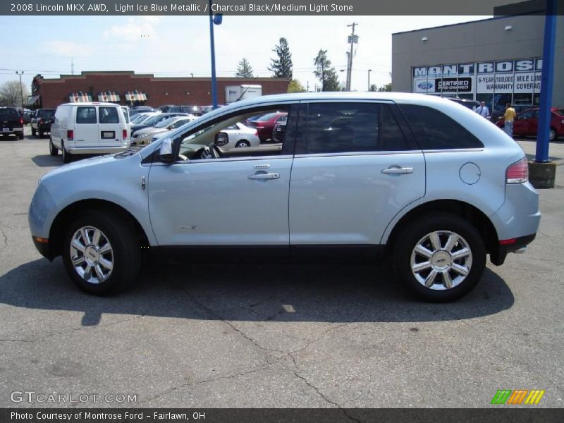 Light Ice Blue Metallic / Charcoal Black/Medium Light Stone 2008 Lincoln MKX AWD