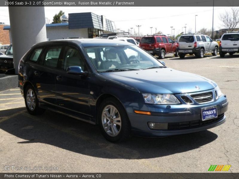 Fusion Blue Metallic / Parchment 2006 Saab 9-3 2.0T SportCombi Wagon