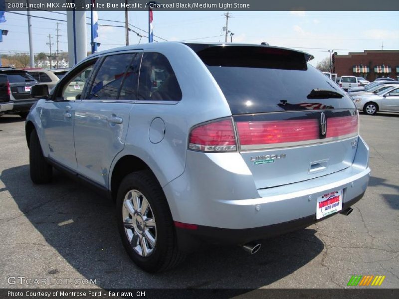 Light Ice Blue Metallic / Charcoal Black/Medium Light Stone 2008 Lincoln MKX AWD
