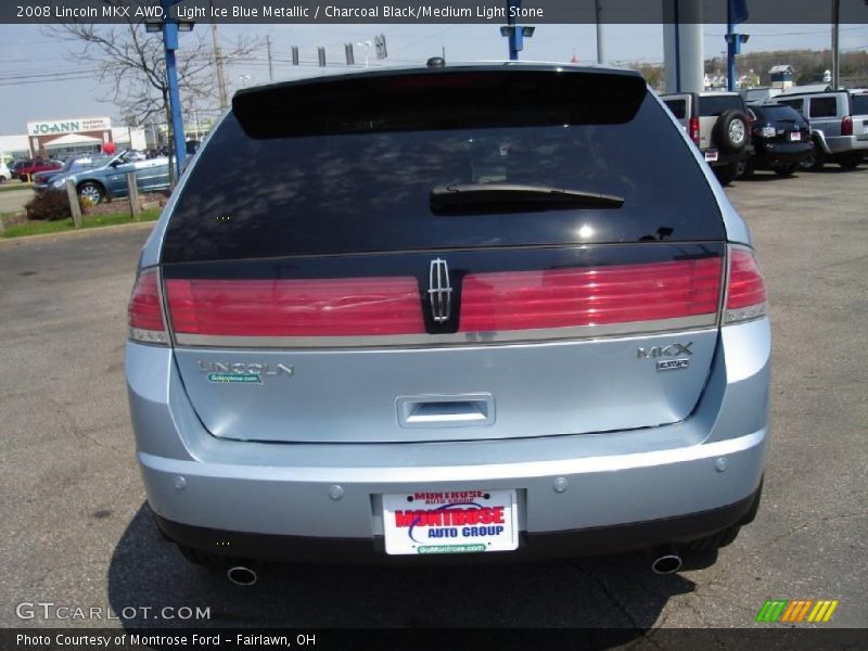 Light Ice Blue Metallic / Charcoal Black/Medium Light Stone 2008 Lincoln MKX AWD