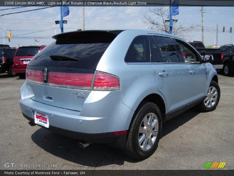 Light Ice Blue Metallic / Charcoal Black/Medium Light Stone 2008 Lincoln MKX AWD