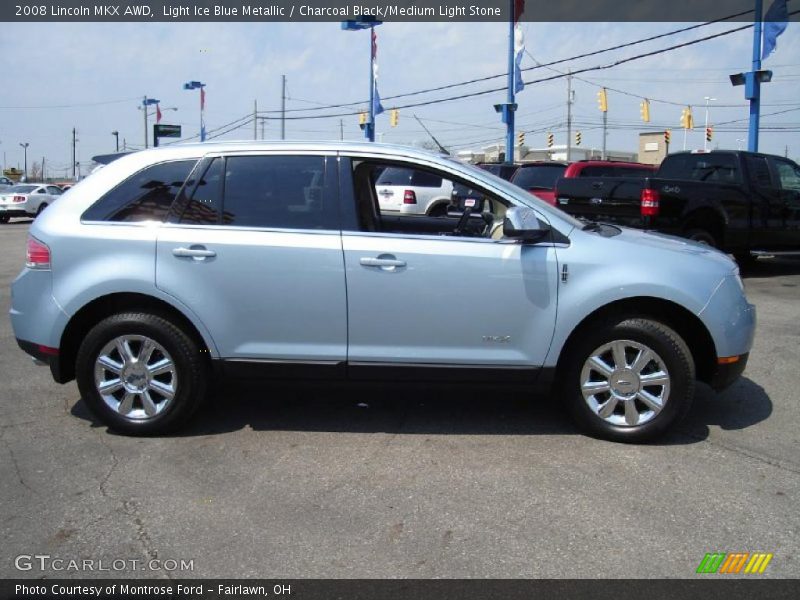 Light Ice Blue Metallic / Charcoal Black/Medium Light Stone 2008 Lincoln MKX AWD