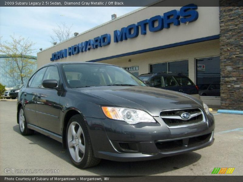 Diamond Gray Metallic / Off Black 2009 Subaru Legacy 2.5i Sedan