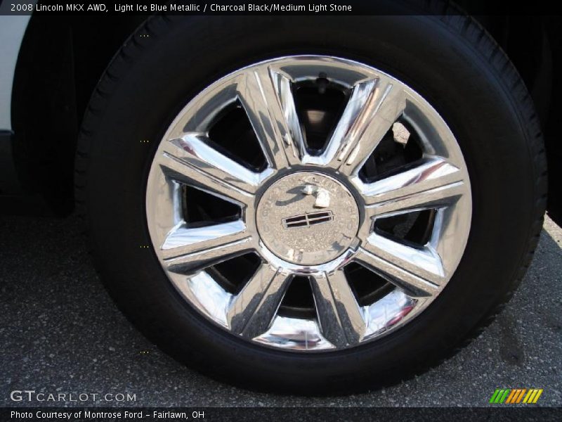 Light Ice Blue Metallic / Charcoal Black/Medium Light Stone 2008 Lincoln MKX AWD