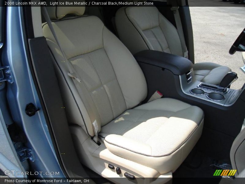 Light Ice Blue Metallic / Charcoal Black/Medium Light Stone 2008 Lincoln MKX AWD