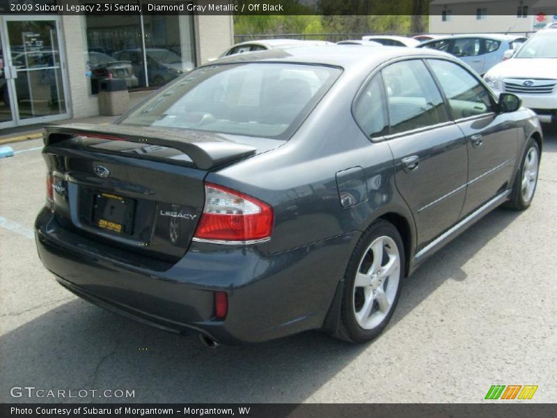 Diamond Gray Metallic / Off Black 2009 Subaru Legacy 2.5i Sedan